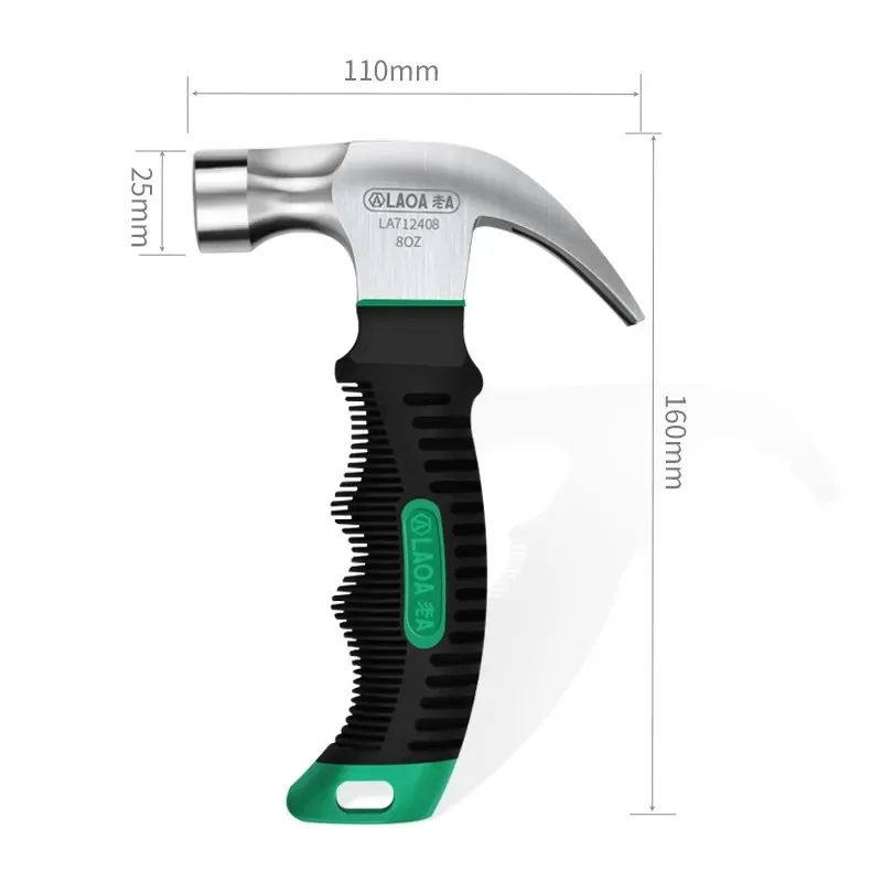 LAOA Mini Claw Hammers 8OZ Nail Hammer Non-slip  Handle Small Portable Home Tool Woodworking Hand Tools