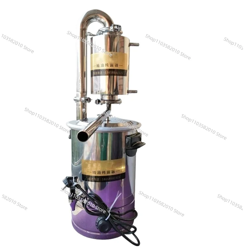 

21L Stainless Steel Production Essential Oil Distiller Pure Dew Machine Essential Oil Distillation Kit