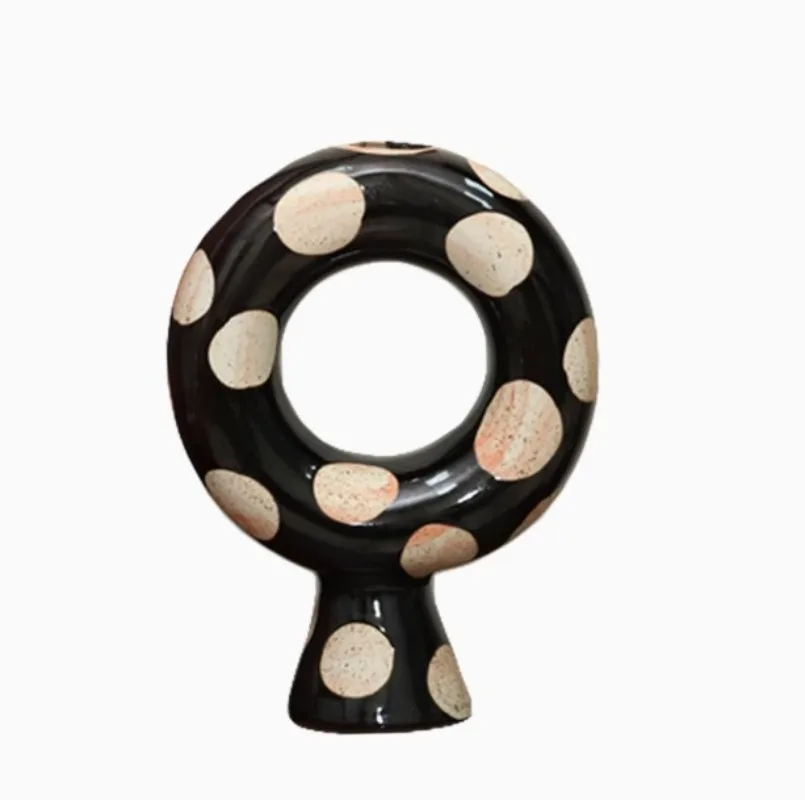 Medieval wabi-sabi French modern ceramics, vases, flower utensils, high-end retro decorative art home