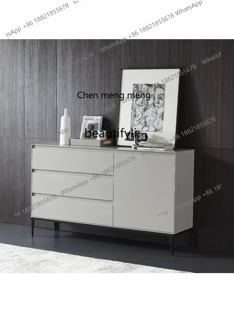 

ss7304Italian Minimalist Sideboard Cabinet 1.5 M Entrance Cabinet Modern Minimalist Bedroom Decorative Locker