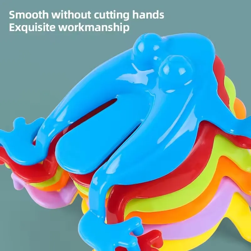 100 Stücke Gemischte Farbe Springen Frosch Bounce Zappeln Spielzeug Set Antistress Relief Familienspiel für Geburtstagsfeier Kinder Jungen Geschenke – Detail 4