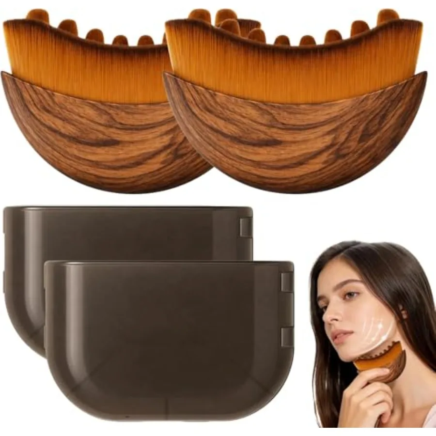 

Lympatic Contour Face - Facial Mas Tool Lympatic Drainage, Contou and at Gentle Gua Sa and Skin Care Tools Daily Routine 2 PCS