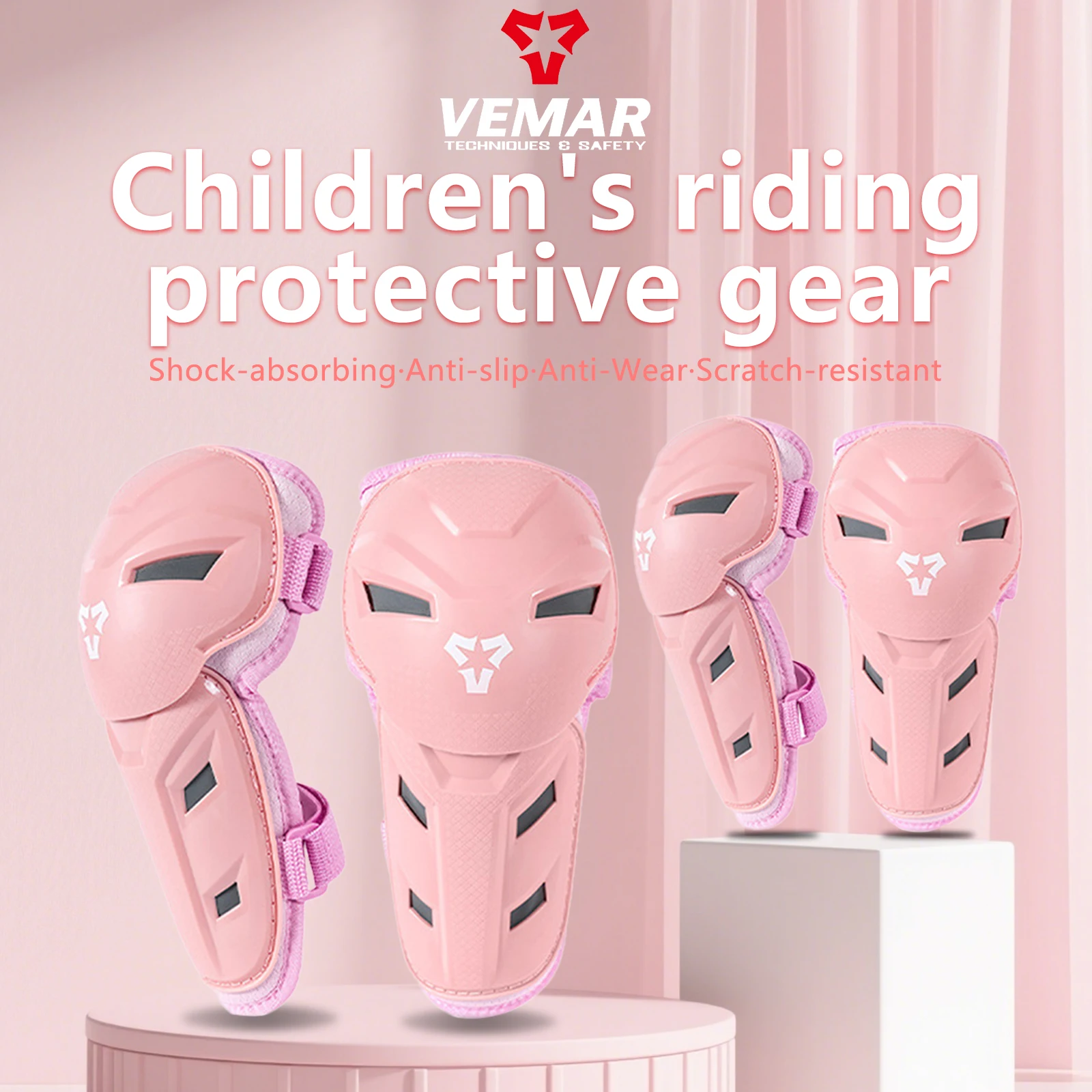VEMAR الطفل دراجة نارية مكافحة سقوط الكوع منصات الركبة الحرس هدفين الاطفال صبي فتاة على الطرق الوعرة الترابية دراجة الجبلية MX دراجة نارية حماية والعتاد