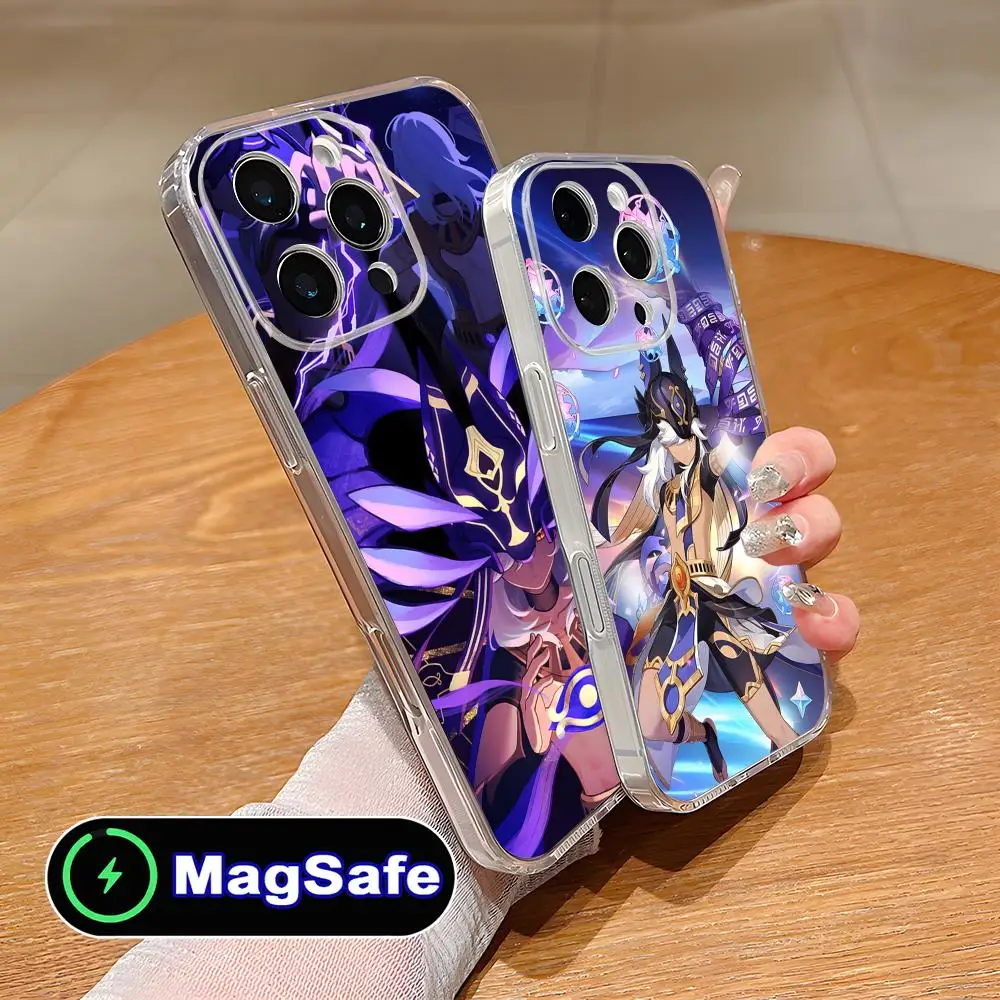 

Чехол для телефона Game GI Cyno для iPhone 17 16 15 14 13 12 11 Air Pro Max Plus Mini Magsafe, прозрачный, цветной, красивый, роскошный