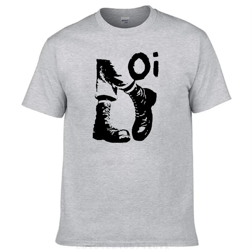 SKINHEAD PUNK ROCK OI SKA T-SHIRT unisex grey S-3XL Cotton  Tee Top