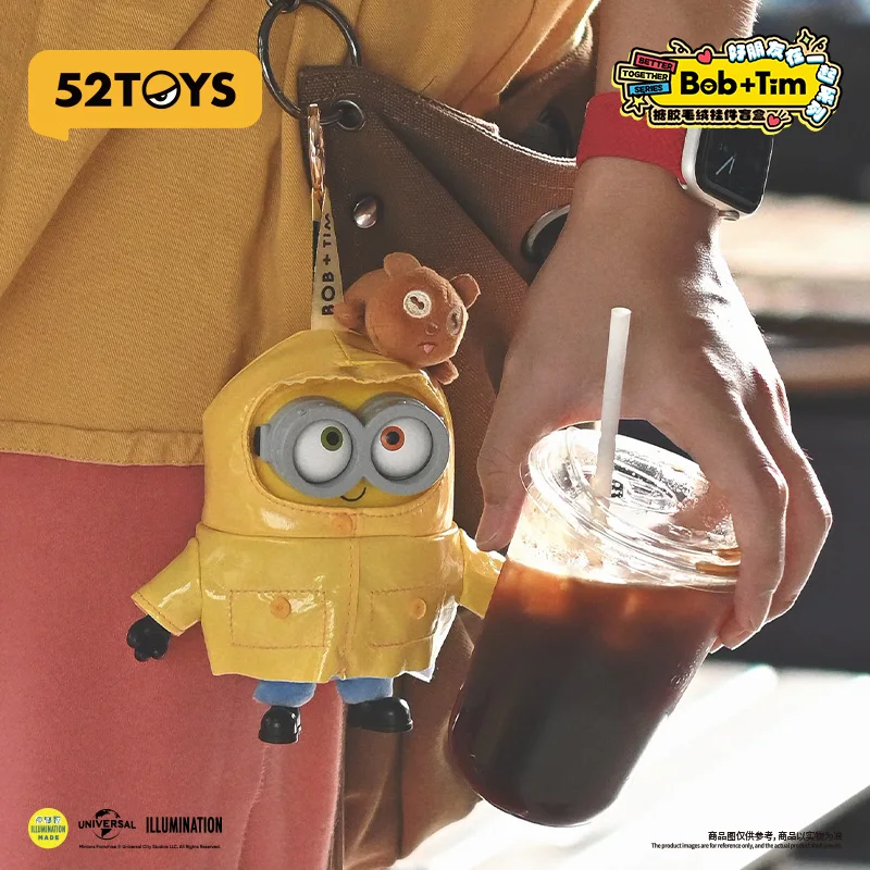 52TOYS Bob＋Tim Seria Better Together figurka winylowa pluszowa Blind Box ozdoba na biurko zawieszka do plecaka Mystery Box modna zabawka prezent niespodzianka