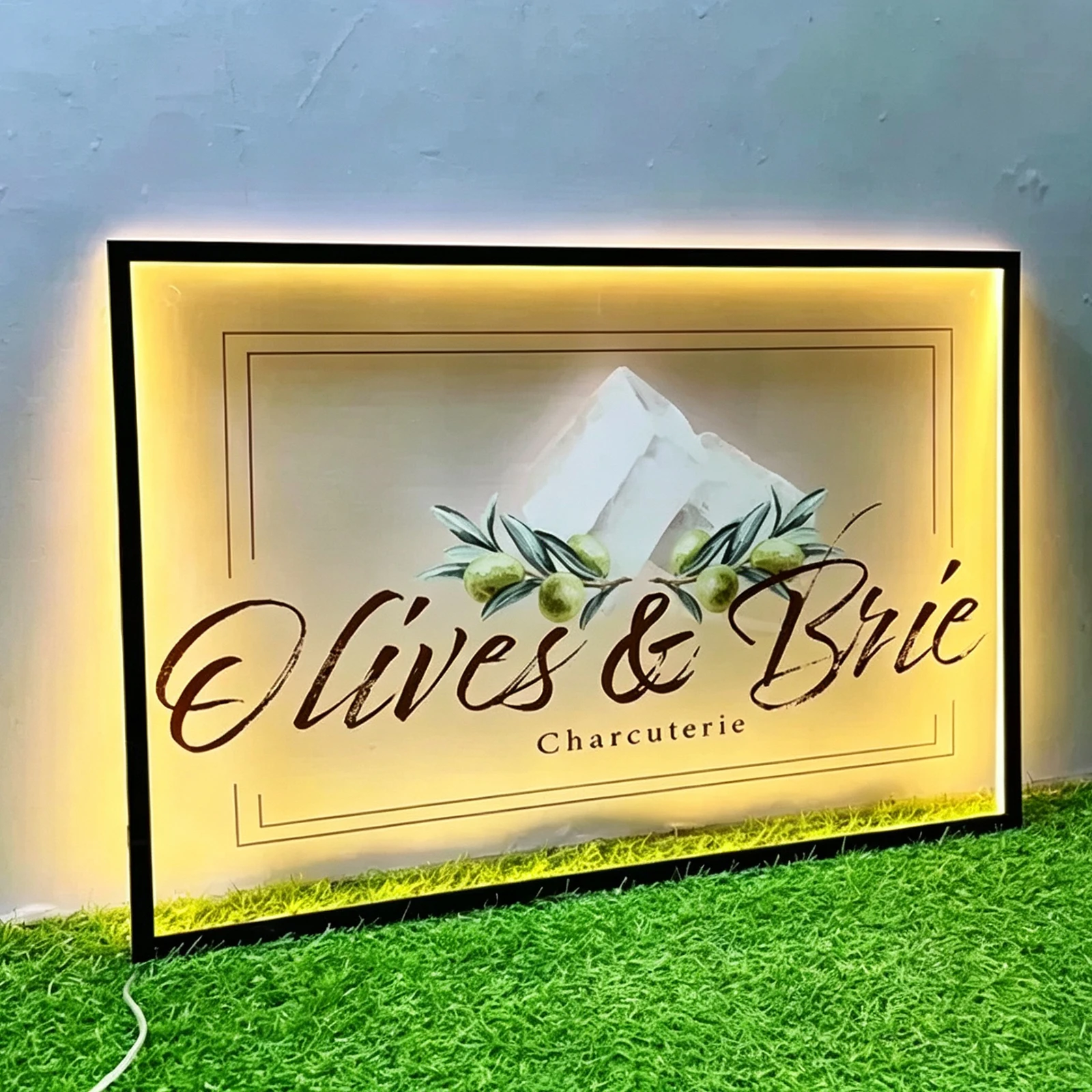 Custom Personalized Circle Acrylic Business Logo Sign  Hair Salon Cafe Bar Welcome Sign Round Front Door Sign Name Sign Decor