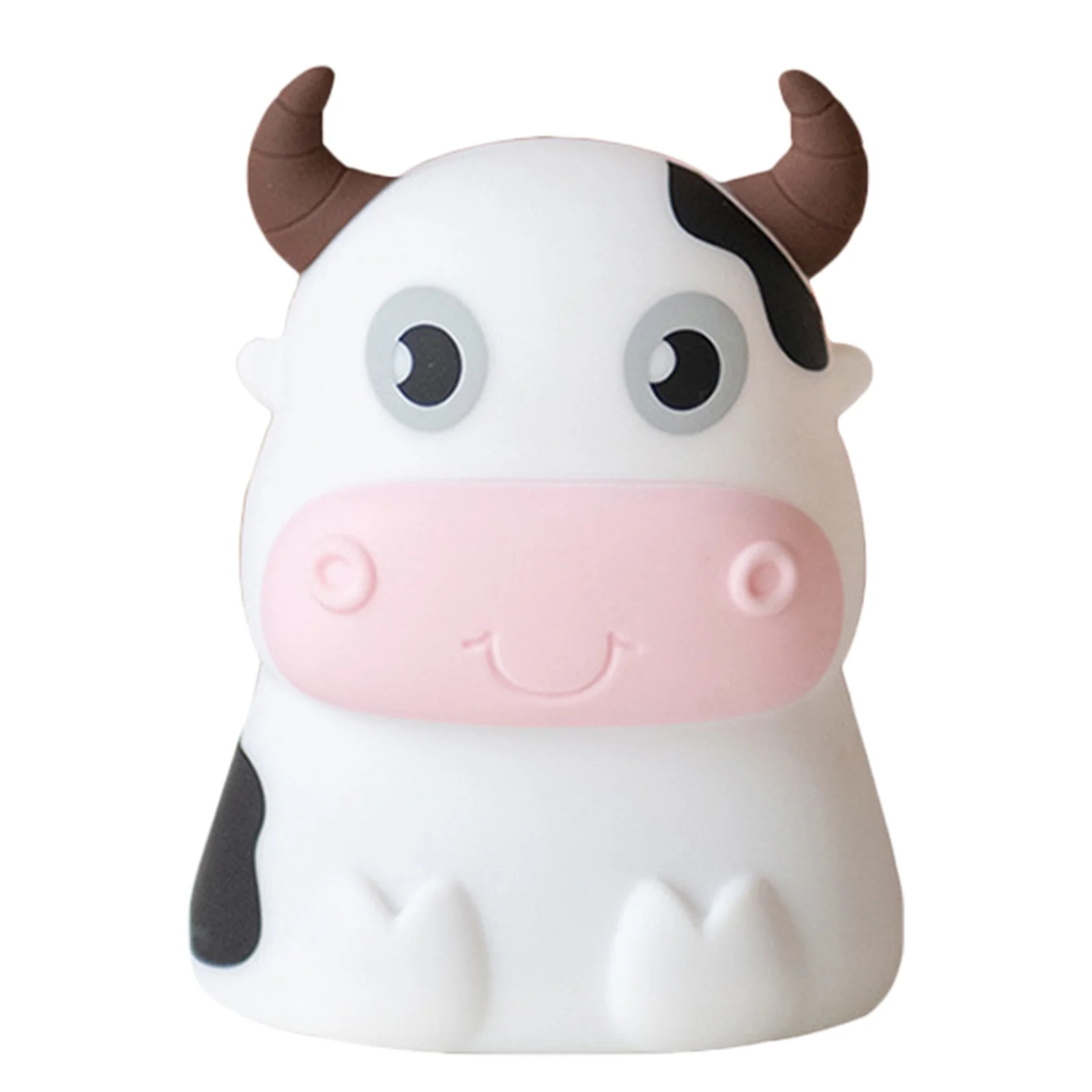 

Cartoon Silicone Cow Night Light Night Lamp Nursery Room Bedside Table Lamp Bedroom Lighting Desktop Light