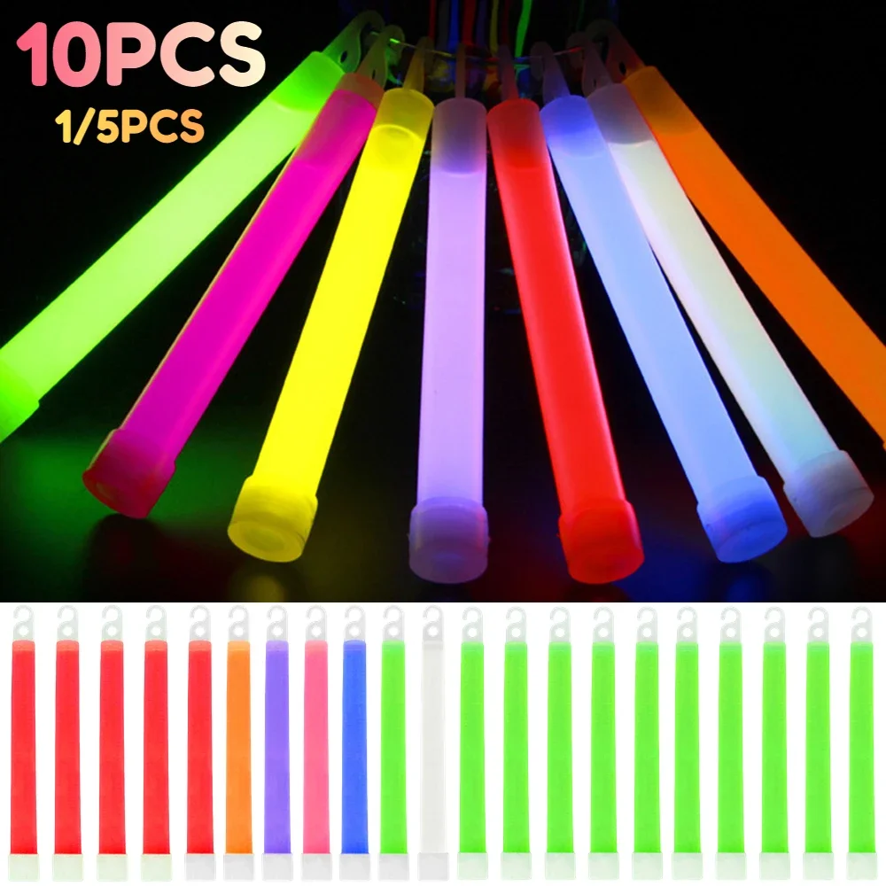 /10pcs LED Leucht stab Leuchtstofflampe Hochzeits feier Leucht stäbe Cheer Tube Outdoor Notfall Militär Leucht stäbe