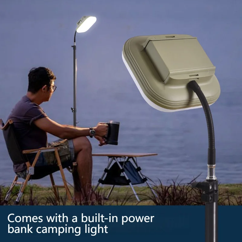 Detachable battery hook camping light multifunctional outdoor infinite dimming magnetic suction large capacity lithium battery