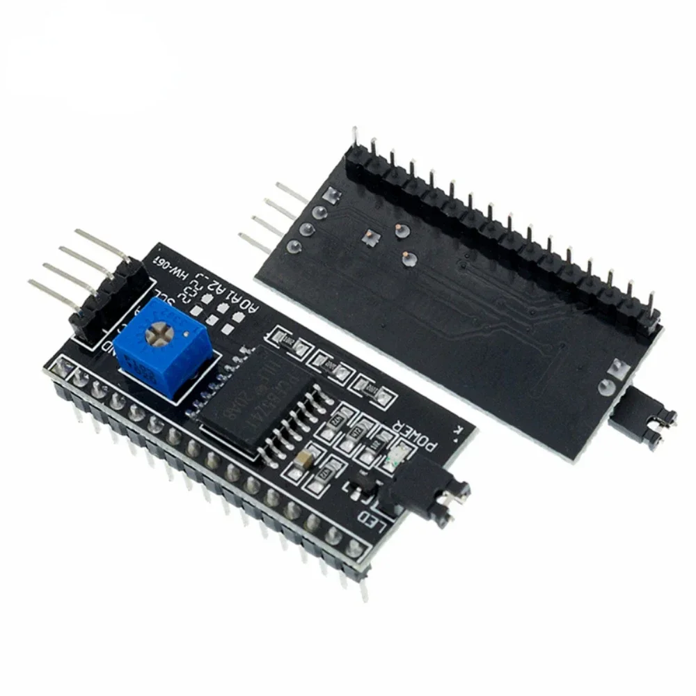 DC 5 Volt 1602 LCD Display Module Liquid Crystal Display Module with IIC/I2C Interface Adapter Board Blue Screen Display Module