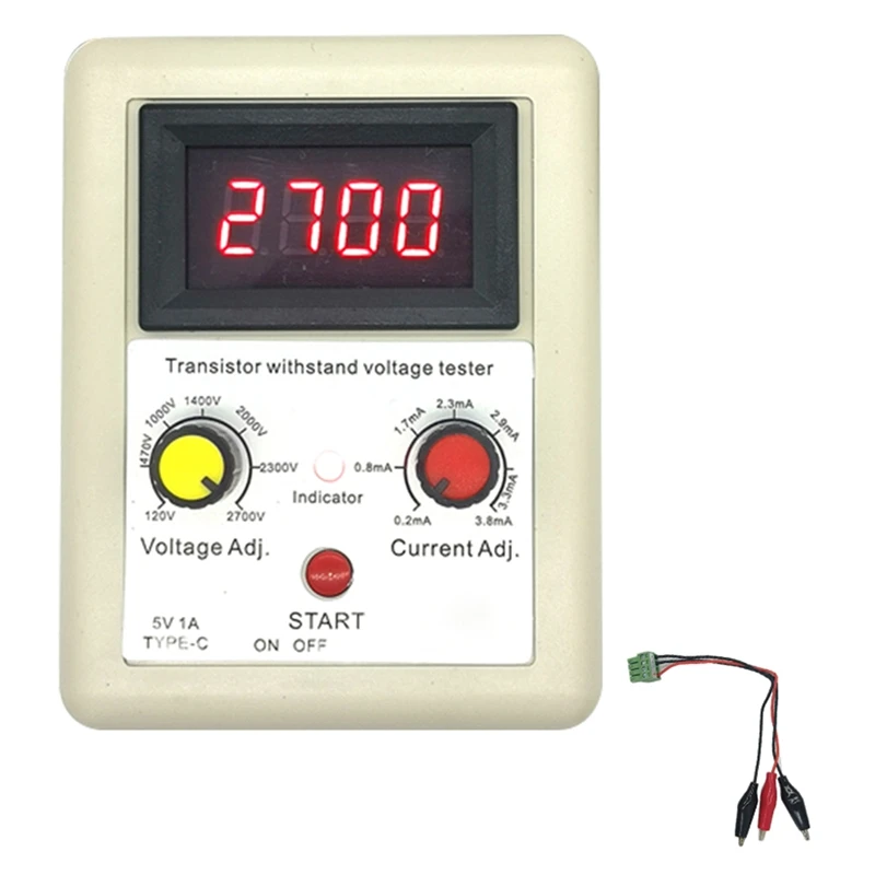 

Тестер транзисторов IGBT с функцией напряжения, 1 шт., тестер выдерживаемого напряжения, белый + красный