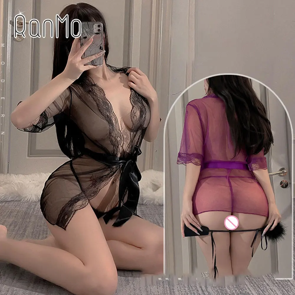 Call of the Night Inducement 18 Lingerie Sex Wear Luxury Women\'s Elegant Dress Sexdolls Full Body See Through Dress Sexy Costume