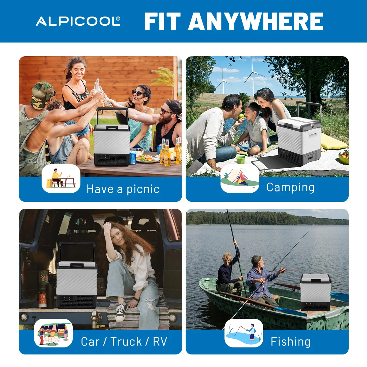 DC12/24 فولت AC220V المحمولة الشمسية 22L ضاغط سيارة صغيرة الثلاجة الفريزر الثلاجة المجمدات للتخييم في الهواء الطلق قافلة Rv