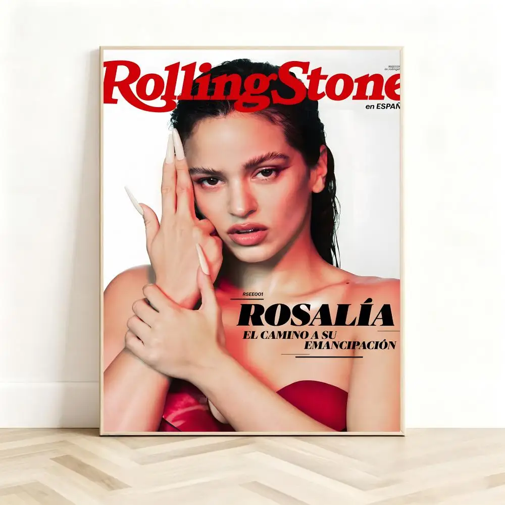 Cultural Music Magazine R-Rolling Stone Poster Classic Self-Adhesive PP Wall Sticker for Living Room Bar Decor Gift