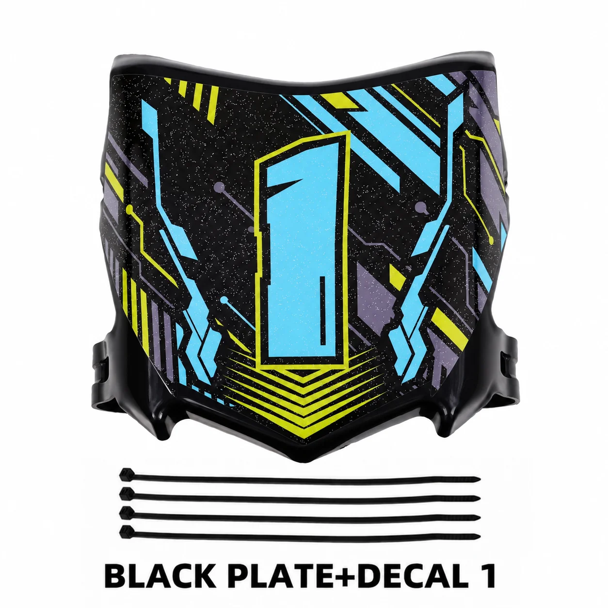 Voorste kentekenplaat voor Surron Talaria E-Ride Pro Q20 Tuttio Soleil 01 Ebox Dragster ETM RTR Dirt E-Bike met sticker