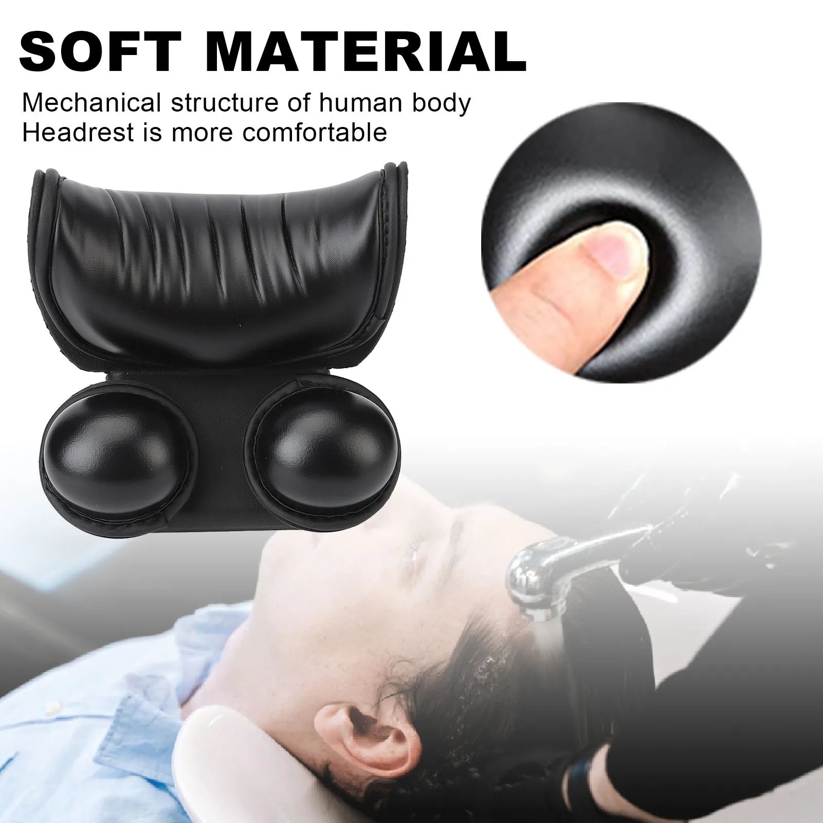 Hair Neck Rest Hair Spa Neck Rest U Shape Ergonomic Soft Waterproof Shampoo Bowl Neck Pillow for Beauty Salon Hair Spa Neck Rest