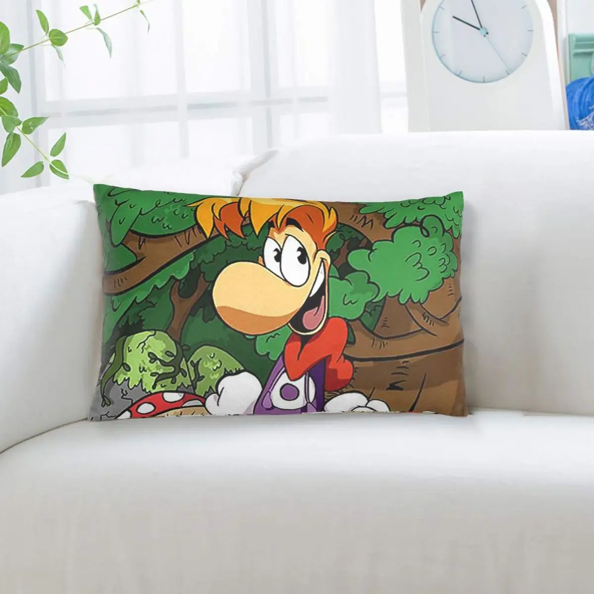 Cartoon Games Rayman Legends Rectangle Pillowcase Cushion Cover Decor Bedroom Bed Home Comfort Throw Pillow
