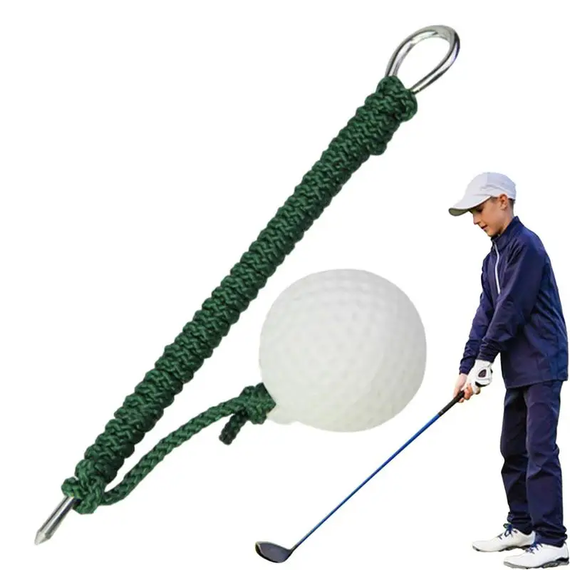 

Golf Swing Training Ball with Ground nail Rope Golf Swing Trainer Ball Golf rope rotating practice ball Beginner Golf Training