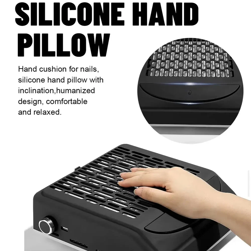 USB充電ポート付きネイルダストコレクター 電動ネイルバキュームファン サロン用ダスト除去ツール