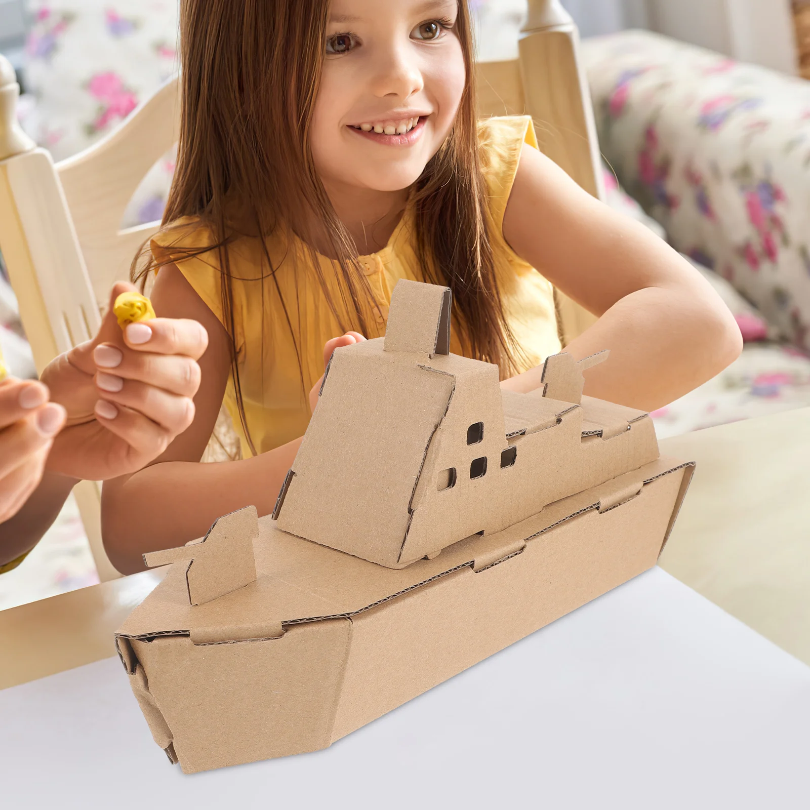 Papier fait à la main pour enfants, bricolage, modèle d'avion, voiture précieuse, sous-marin, carton, maternelle, jouets d'assemblage, puzzle 3D