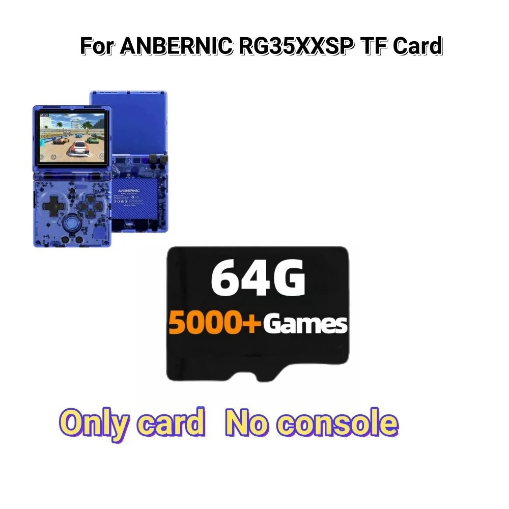 For ANBERNIC RG35XXSP TF Card Retro Handheld Game Console Preloaded Memory Card Universal 256G 300+PSP Games 11000+Games Gift