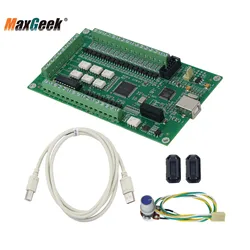 Maxgeek Latest Upgrade 3 Axis 4 Axis Mach3 Motion Card CNC Mach3 Breakout Board Motion Controller USB Driver-Free AKZ250(B)