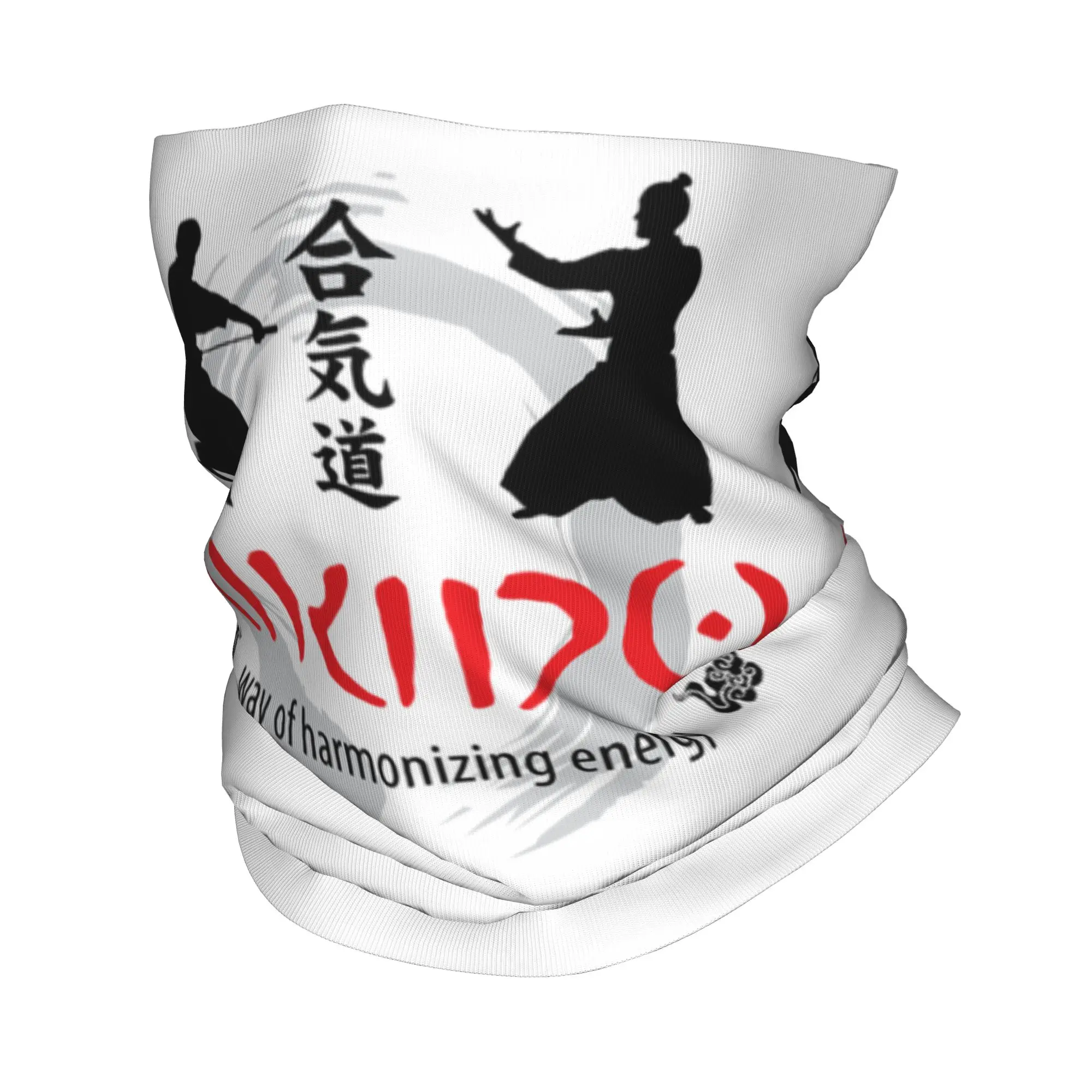 Aikido Practitioner Samurai Spirit Winter Headband Neck Warmer Men Women Hiking Hunting Tube Scarf  Face Bandana Gaiter