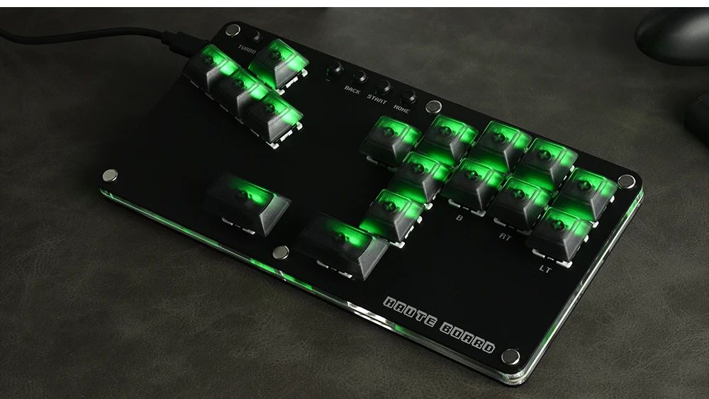 Haute42 Fightstick Hitbox Leverless Controller Mini Stickless Arcade Stick For PC /Ps3/ Ps4 /Switch Arcade Hitbox Controller