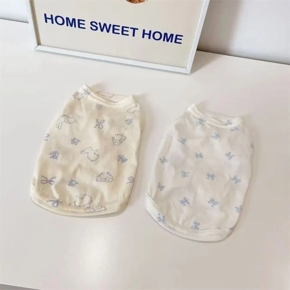 

Anti-shedding Soft and Cute Home Vest Spring and Summer Thin Teddy Bichon Small Dog Dog Cat Sleeping Clothes