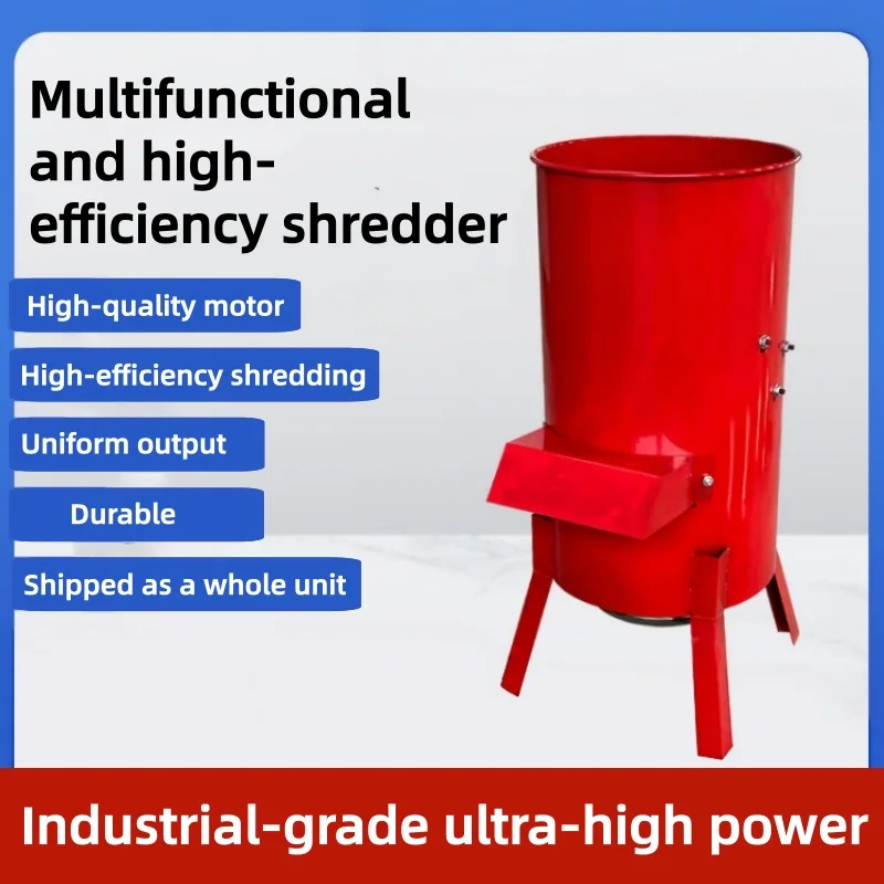 Vertical Fruit Vegetable Shredder, Electric Green Forage Grinder, Farm Feed Chopper for Pig Chicken Duck Rabbit Livestock