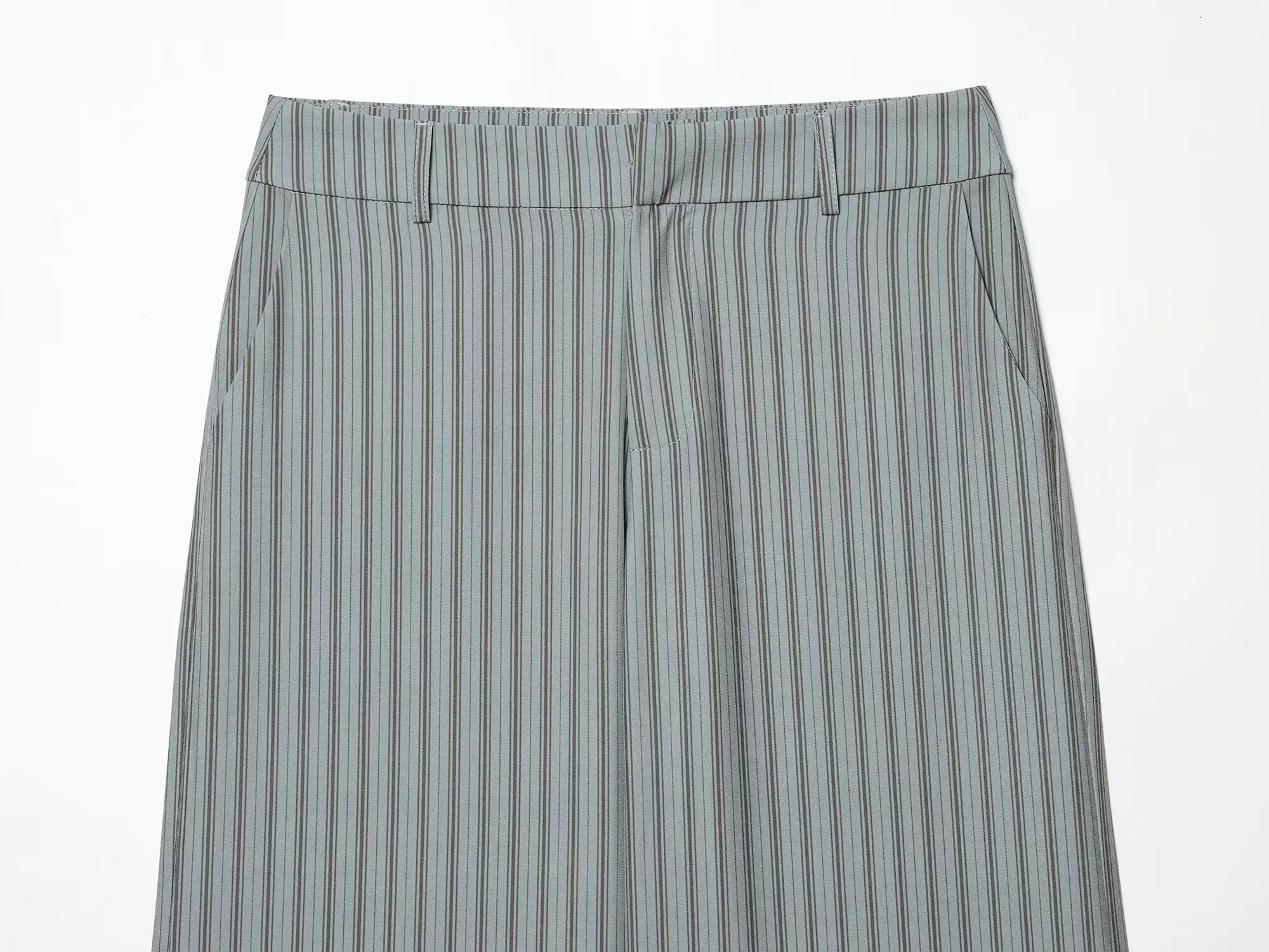 KLKXMYT Schickes gestreiftes Hosen-Set für Damen: Ärmelloses gestreiftes Westen-Top und lässige Schlaghose – Frühjahr/Sommer 2026 Damen-Outfits ﻿ ﻿ – Detail 12