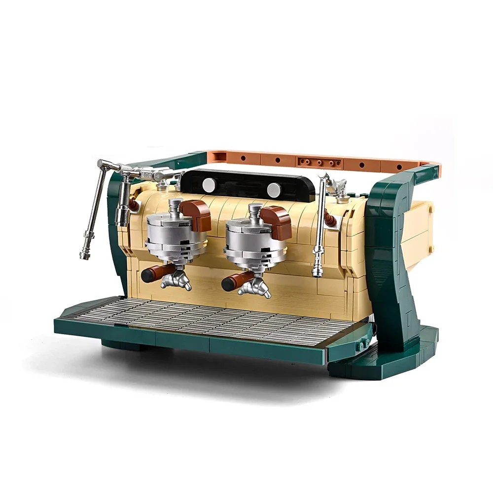 

Creative Automatic Double-Head Coffee Maker Machine Building Blocks Classic Display Model Bricks Set Gift For Kids Children