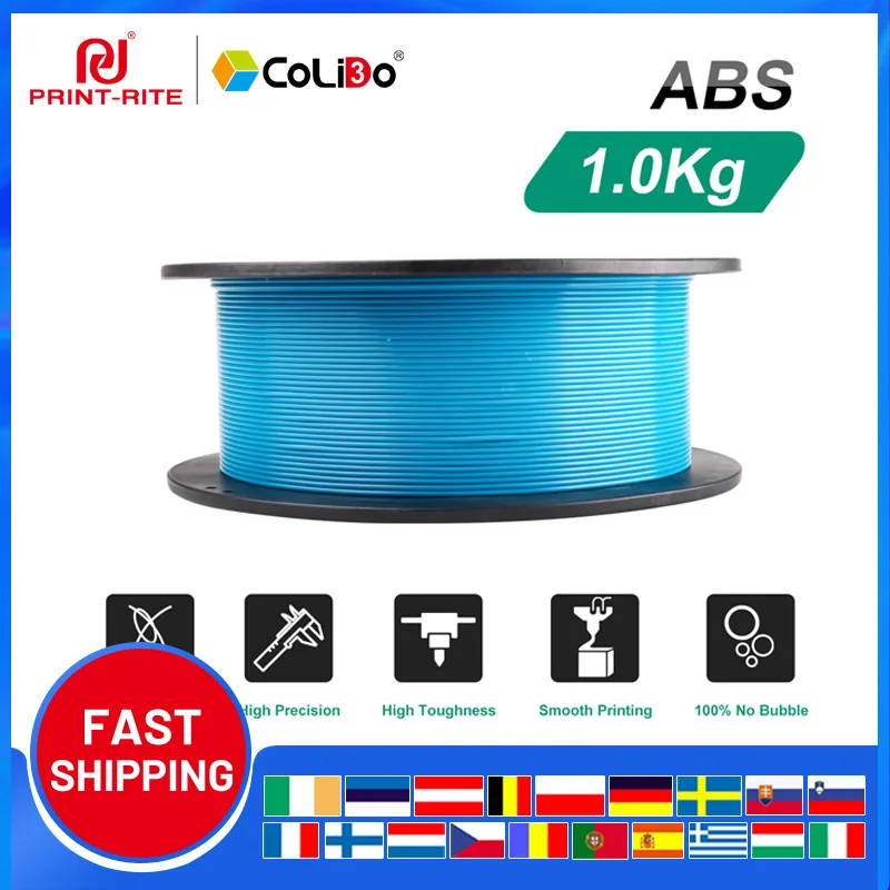 

ABS Filament 1KG 1.75mm 3D Printer Filament ABS Plastic For FDM & 3D Pen Filling Print-rite CoLiDo 3D Printing Materials