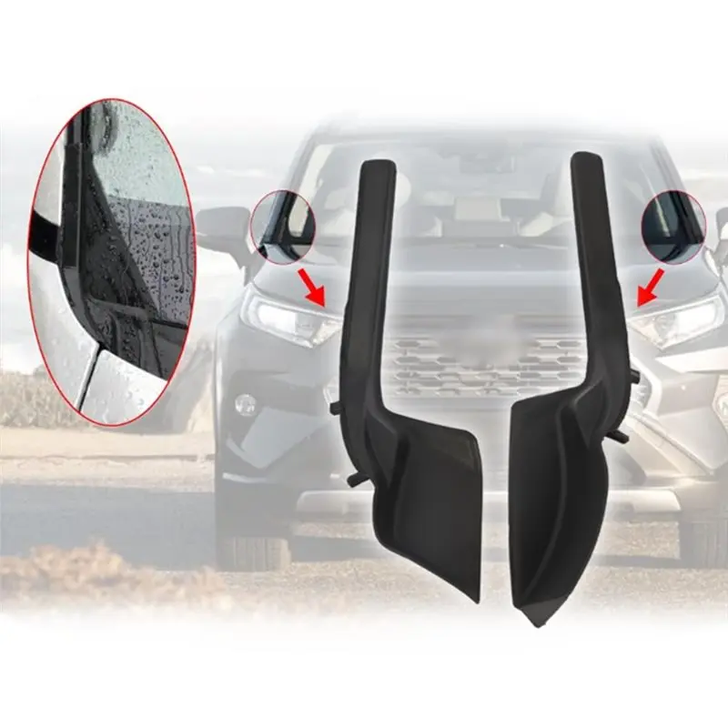 ABTC-For Toyota RAV4 2019-2023 Model Compatible Windshield Wiper Deflector 1 Set Part Numbers 538670R070 538660R070