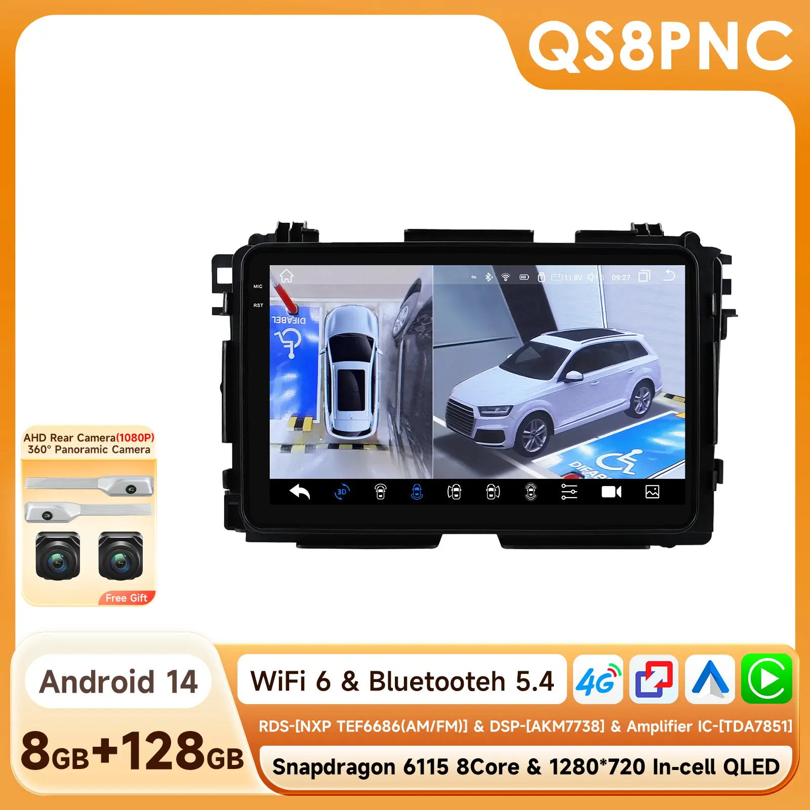 CarPlay Android Auto autoradio voor Honda Vezel HR-V HRV XRV 2013 - 2022 GPS Intelligent Systems Stereo Multimedia Autoradio 4G