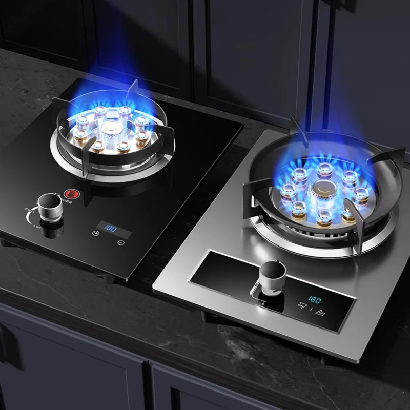 뜨거운 판매 가스 밥솥 LPG 스마트 휴대용 가스 쿡탑 스테인레스 스틸 탑 타이머 주방용 단일 버너 가스 스토브