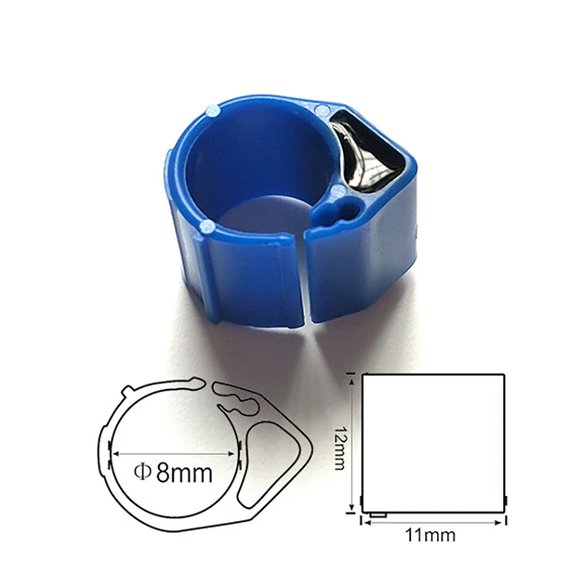10 قطعة/الوحدة 134.2 كيلو هرتز EM4305 رقاقة ID تتفاعل حلقات الحمام RF حمامة الساق الطيور القدم الدائري العصابات لتتبع إدارة الحيوانات