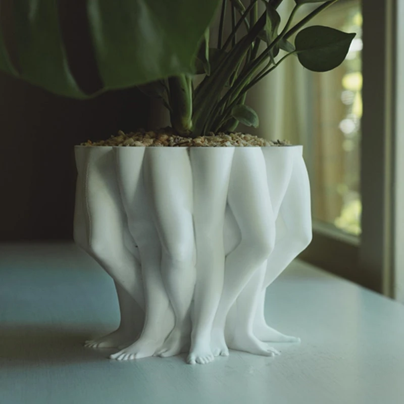 3D Printed PolyLeg Planter  Multi Legs Planter  Unique Home Decor Abstract Plant Pot  Indoor Planter Succulent Planter