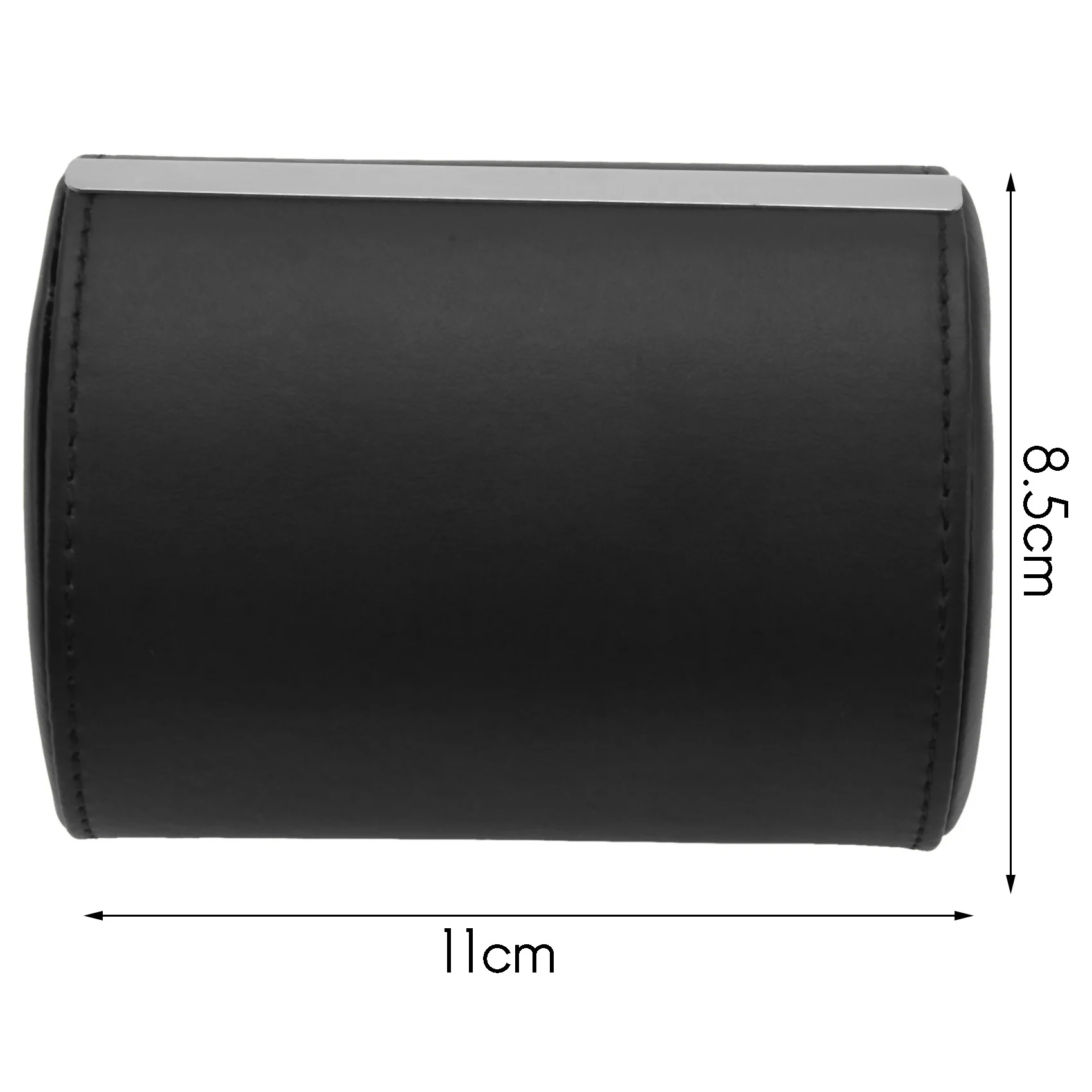2x-Etui-de-rangement-pour-cravate-noire-boite-cadeau-de-voyage-forme-cylindrique-ecologique