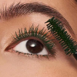 Silk Fiber Green Mascara Waterproof Lasting Curling Lengthening Eyelash Lash Extension Colorful Purple White Mascara Eyes Makeup