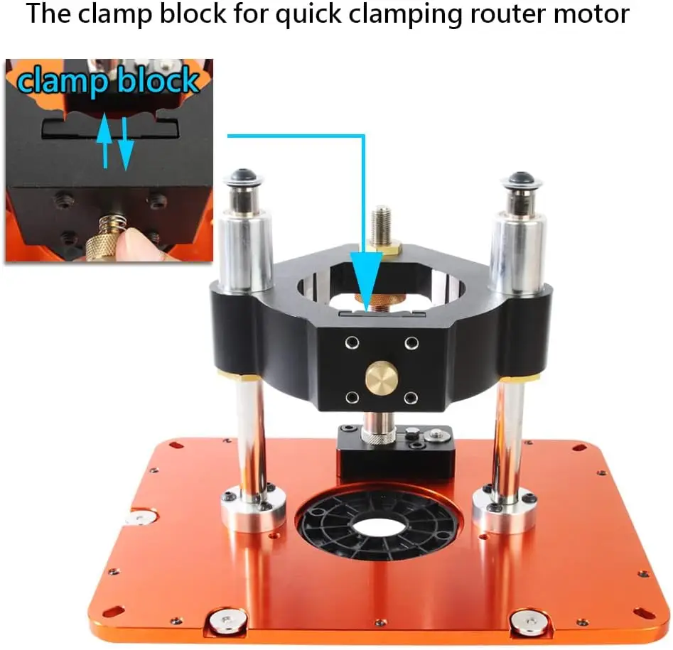 O'SKOOL Router Lift Systems with 24 Inches Long Router Table Fence System for 3-1/2