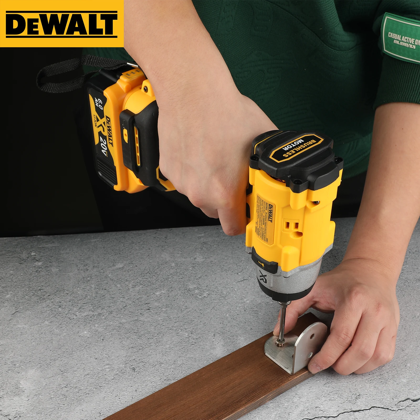 DEWALT DCF922 20V MAX 1/2 بوصة مفتاح ربط بدون فرش - 205 نيوتن متر (150 قدم رطل)، 2500 دورة في الدقيقة، 3 سرعات، مدمج #4
