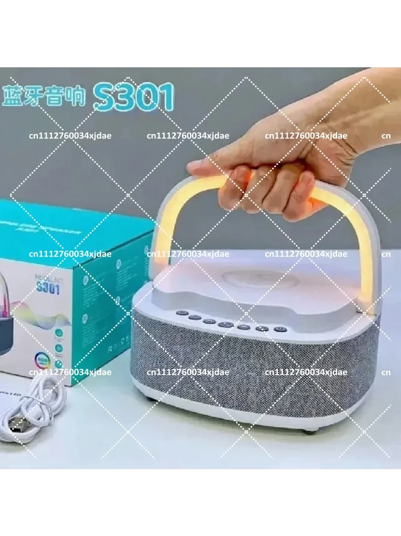 Bluetooth Speaker with LED Alarm Clock and Timer, Portable Desktop Audio for Home Office