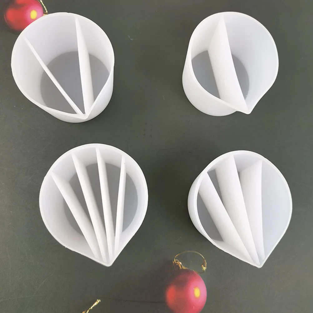 4pcs Silicone Mixing Cups For Resin Art Diy Epoxy Crafts Pigment Holder Color Mixing Cup Practical Tool Kit Jewelry Making