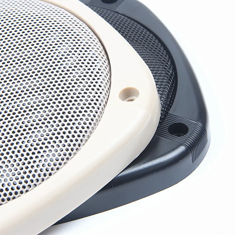 5-Inch Square Car Horn Mesh Cover Speaker Modification Decoration Ring Protection Cover Repair Parts 2Pcs