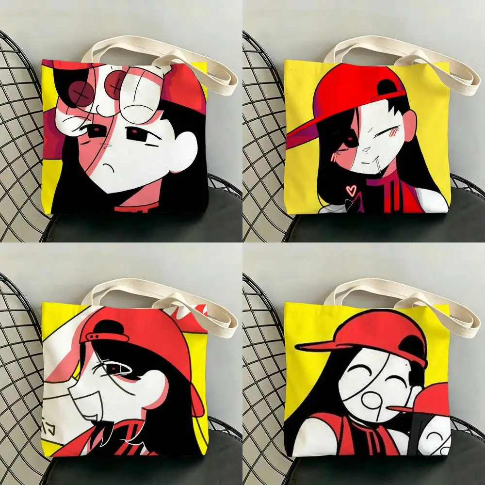 B-Butcher V-Vanity K-Keychain Yi xi Storage Bags Double-Sided Print Large Tote Bag Durable Beach Picnic Foldable Gift Eco