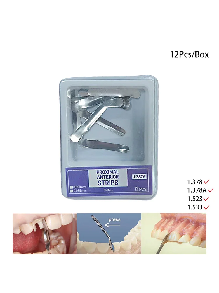 PIORPOY Dental Proximal Anterior Strips Twin Anterior Matrice Sectional Contoured Matrices System do Restauracji Zębów Przednich — 2