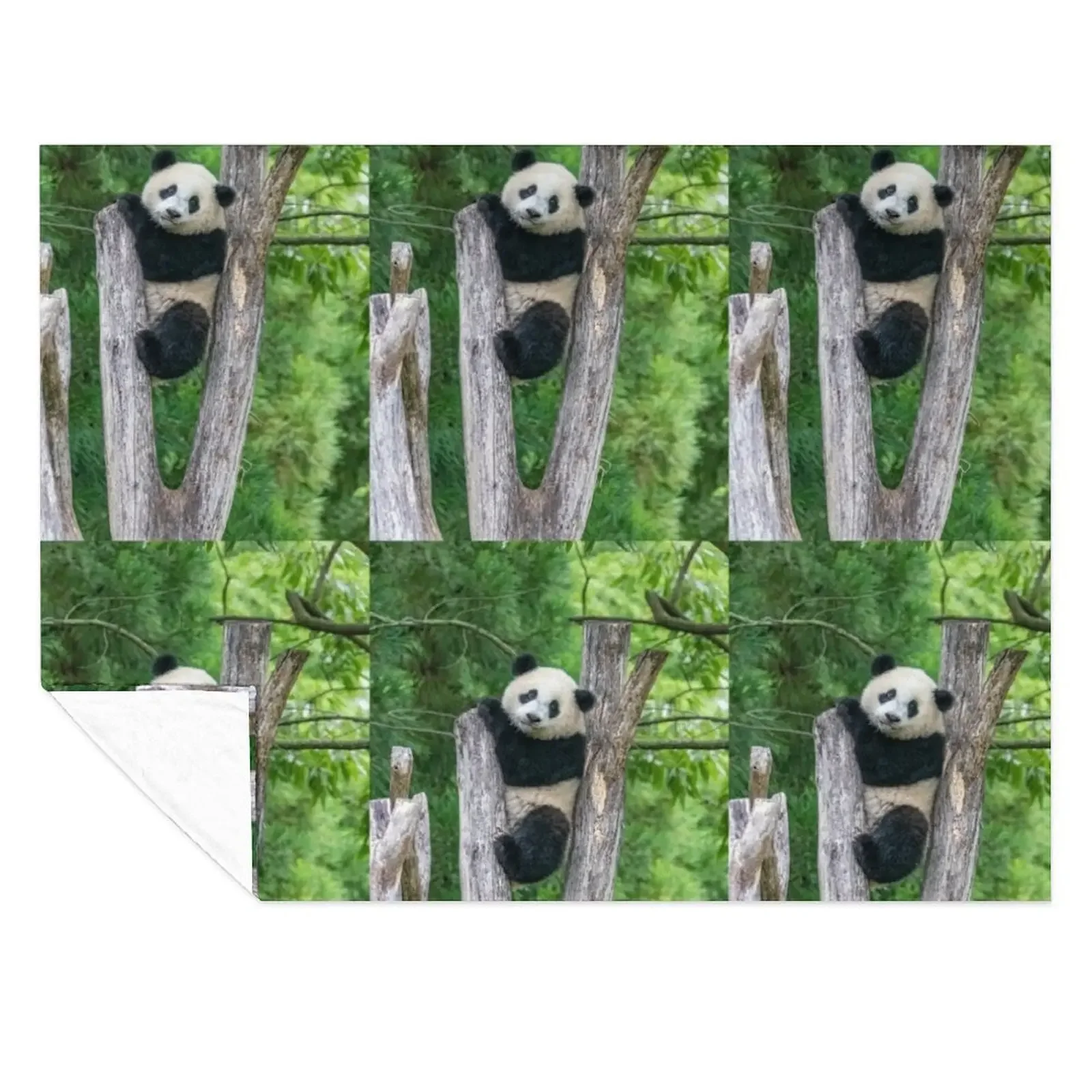 

Giant Panda Xiao Qi Ji at the Smithsonian's National Zoo Throw Blanket Sofas Sleeping Bag cosplay anime Multi-Purpose Blankets