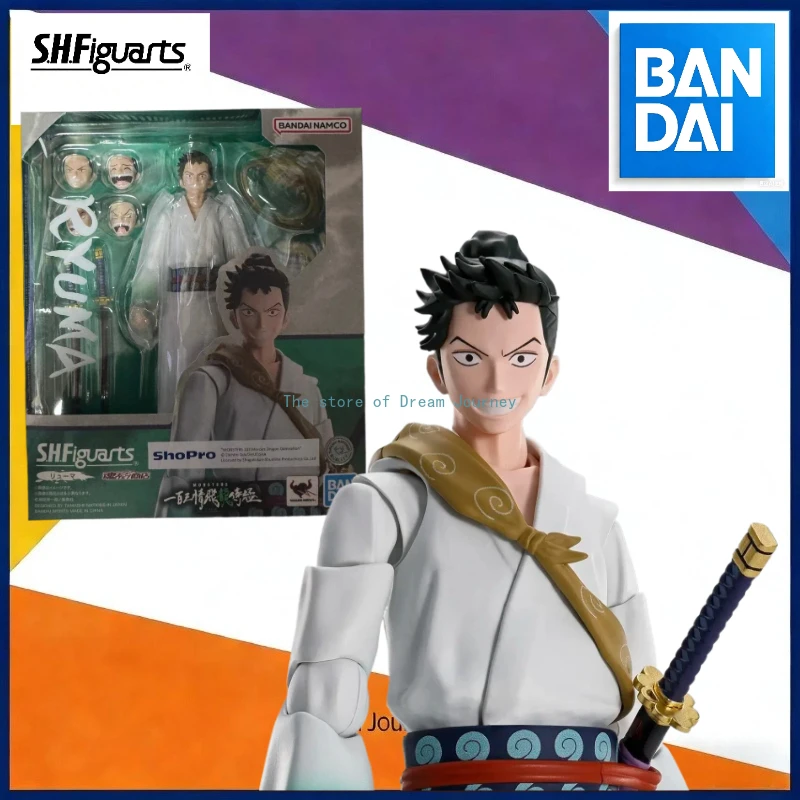 

En stock, Bandai Original S.H.Figuarts ONE PIECE MONSTERS RYUMA, figura de acción de Anime, modelo de juguete, regalo para niños